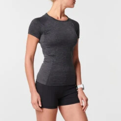 ADEMEND HARDLOOPSHIRT VOOR DAMES KIPRUN SKINCARE -Regta Winkel ademend hardloopshirt voor dames kiprun skincare zwart 2