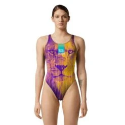 Akron Vrouwen Badpak Red De Leeuw