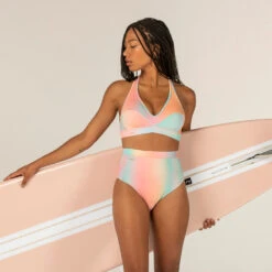 Dames Bikinitop Zonder Sluiting Ana Amazonia, Voor Surfen -Regta Winkel bikinitop voor surfen dames ana blur roze 3