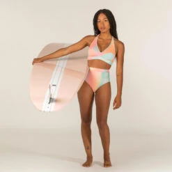 Dames Bikinitop Zonder Sluiting Ana Amazonia, Voor Surfen -Regta Winkel bikinitop voor surfen dames ana blur roze 5