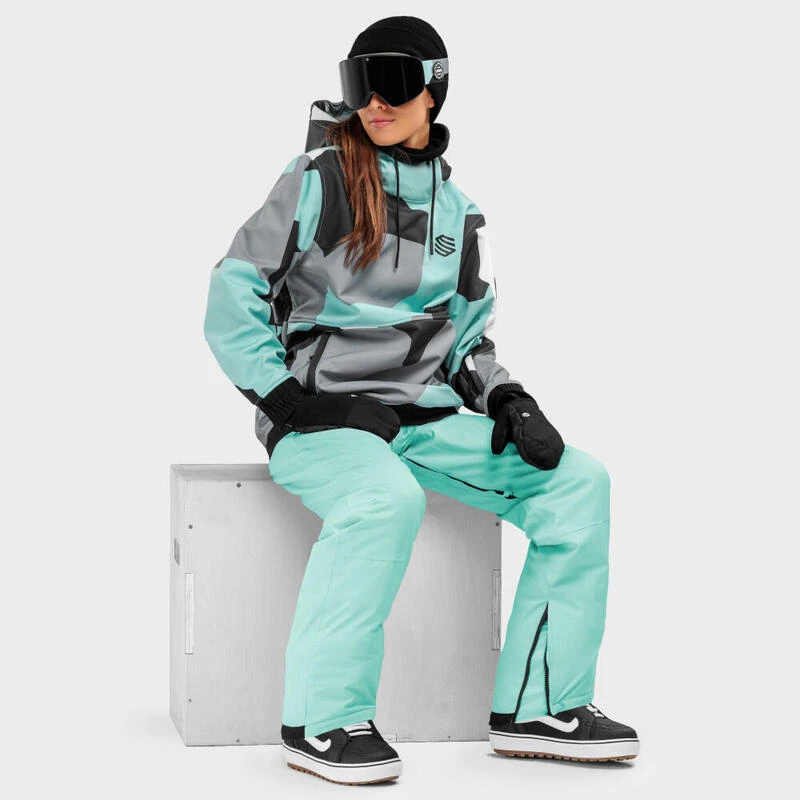 Broek Wintersport SIROKO Glacier-W Turquoise Dames 6 Broek Wintersport SIROKO Glacier-W Turquoise Dames - Afbeelding 4