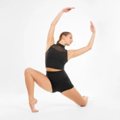 Crop Top Voor Moderne Dans Dames Opstaande Kraag Zwart 13 Crop Top Voor Moderne Dans Dames Opstaande Kraag Zwart -Regta Winkel crop top voor moderne dans dames opstaande kraag zwart 2