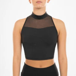 Crop Top Voor Moderne Dans Dames Opstaande Kraag Zwart 16 Crop Top Voor Moderne Dans Dames Opstaande Kraag Zwart -Regta Winkel crop top voor moderne dans dames opstaande kraag zwart 5