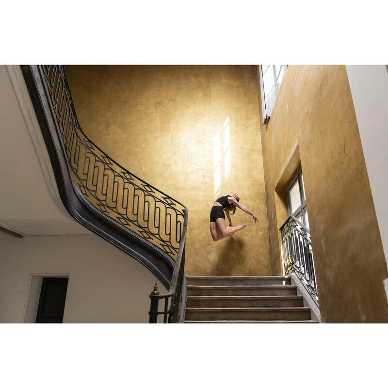 Crop Top Voor Moderne Dans Dames Opstaande Kraag Zwart 11 Crop Top Voor Moderne Dans Dames Opstaande Kraag Zwart - Afbeelding 9