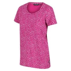 Regatta Dames/dames Filandra VI Ditsy Print Tshirt (Fuchsia) -Regta Winkel damesdames filandra vi ditsy print tshirt fuchsia 3