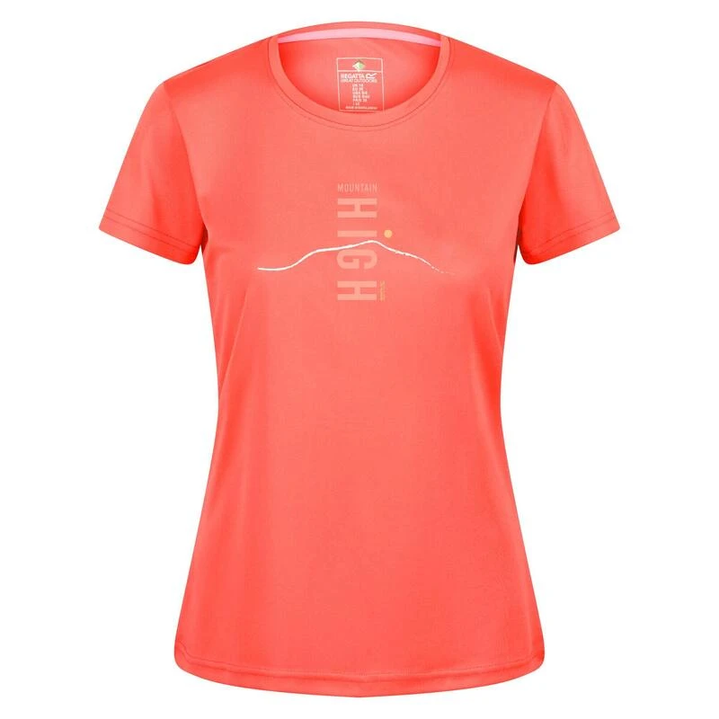 Regatta Dames/dames Fingal VI Berg Tshirt (Neon Peach) 3 Regatta Dames/dames Fingal VI Berg Tshirt (Neon Peach)