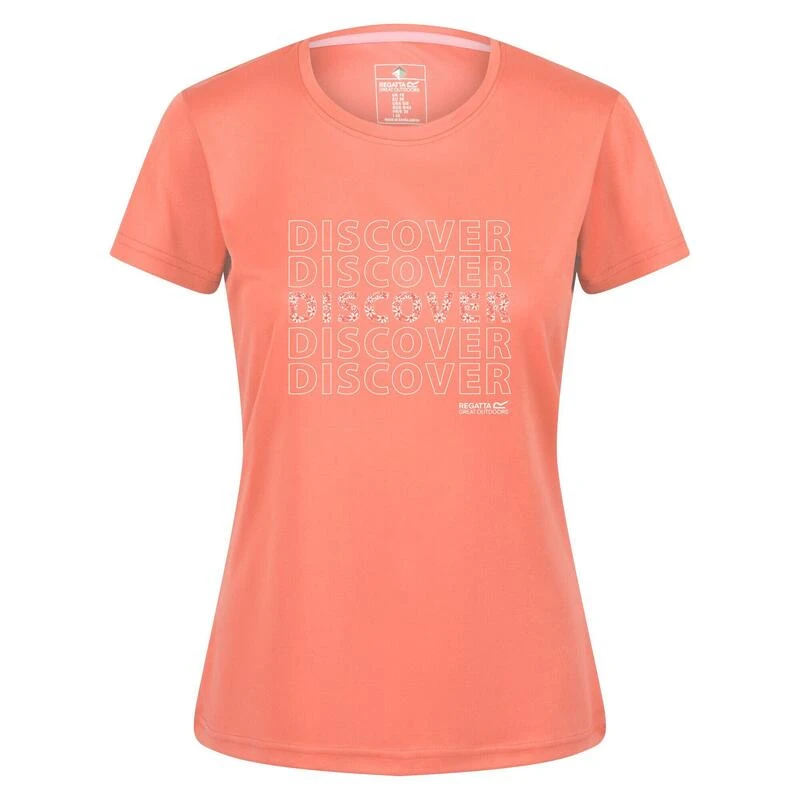 Regatta Dames/dames Fingal VI Tekst Tshirt (Fusion Koraal) 3 Regatta Dames/dames Fingal VI Tekst Tshirt (Fusion Koraal)