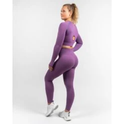 Epic Long Sleeve Cropped Top | Paars -Regta Winkel epic long sleeve cropped top paars 3