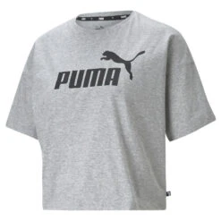 Essentials Logo Cropped T-shirt Dames PUMA