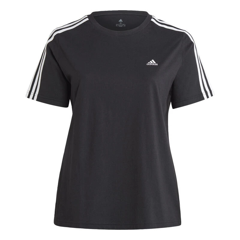 ADIDAS Essentials Slim 3-Stripes T-shirt (Grote Maat) 4 ADIDAS Essentials Slim 3-Stripes T-shirt (Grote Maat) - Afbeelding 2