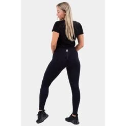 Fitness Crop T-shirt Dames - Zwart