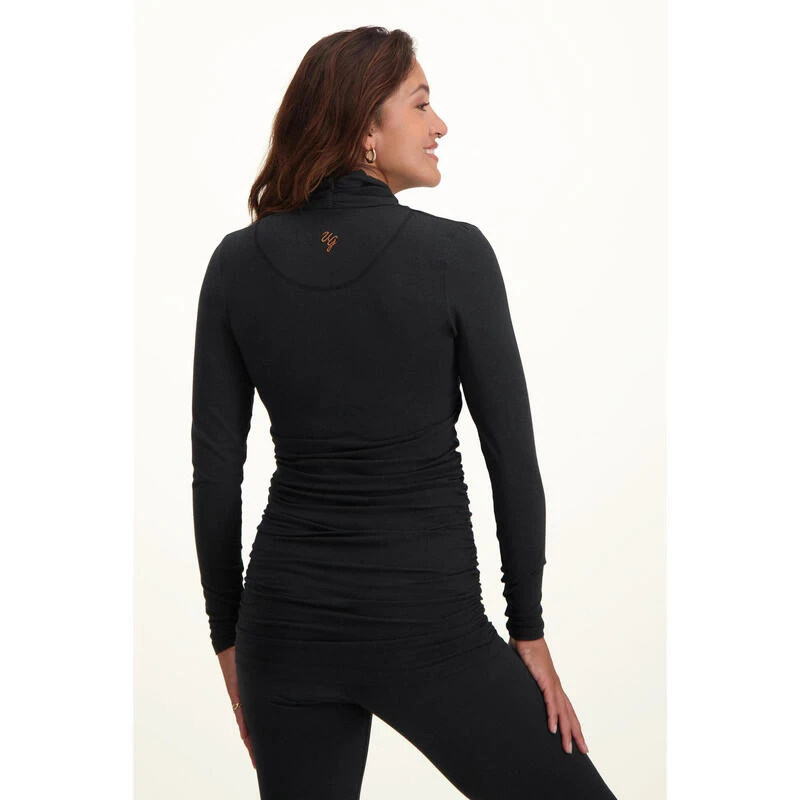 Good Karma -Elegante Longsleeve Yoga Tuniek- Urban Black 4 Good Karma -Elegante Longsleeve Yoga Tuniek- Urban Black - Afbeelding 2