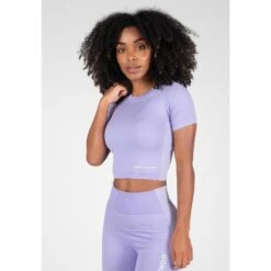 Gorilla Wear Selah Seamless Crop Top - Lila - M/L