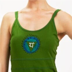Hart Chakra Yoga T-shirt Voor Vrouwen - Ondersteunende Yoga Top - Groen -Regta Winkel hart chakra yoga t shirt voor vrouwen ondersteunende yoga top groen 3
