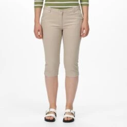 Regatta Maayan Katoenen Wandelcapri Voor Dames - Lichtbruin -Regta Winkel maayan katoenen wandelcapri voor dames lichtbruin 4
