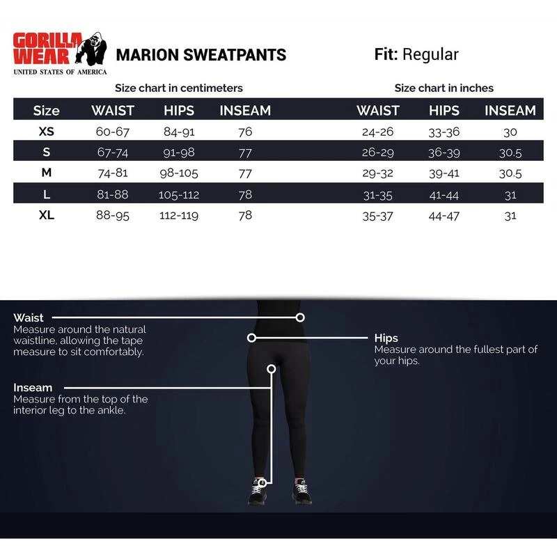 Gorilla Wear Marion Sweatpants - Black 7 Gorilla Wear Marion Sweatpants - Black - Afbeelding 5