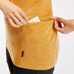 Merino Topje Voor Backpacken Dames Travel 500 Koraal -Regta Winkel merino topje voor backpacken dames travel 500 geel 4