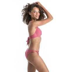 PUSH-UP BIKINITOP VOOR SURFEN VOOR DAMES ELENA Met Vaste Padding EFFEN Geribd -Regta Winkel push up bikinitop voor surfen voor dames elena met vaste padding effen roze geribd 6