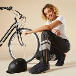 BTWIN Regenbroek Met Geïntegreerde Schoencovers Voor Op De Fiets 540 Dames Zwart -Regta Winkel regenbroek met geintegreerde schoencovers voor op de fiets 540 dames zwart 10
