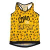 RUNNING SHIRT #COMOUNACABRA Voor DAMES - KAMUABU Gele Tanktop