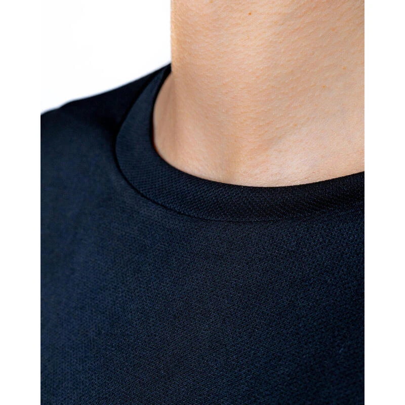 Slim Fit Sportshirt, Hoogwaardig Polyester | Zwart 5 Slim Fit Sportshirt, Hoogwaardig Polyester | Zwart - Afbeelding 3