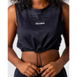 SLIM Mouwloos T-shirt, Fitness Vrouw In Het Zwart -Regta Winkel slim mouwloos t shirt fitness vrouw in het zwart 4