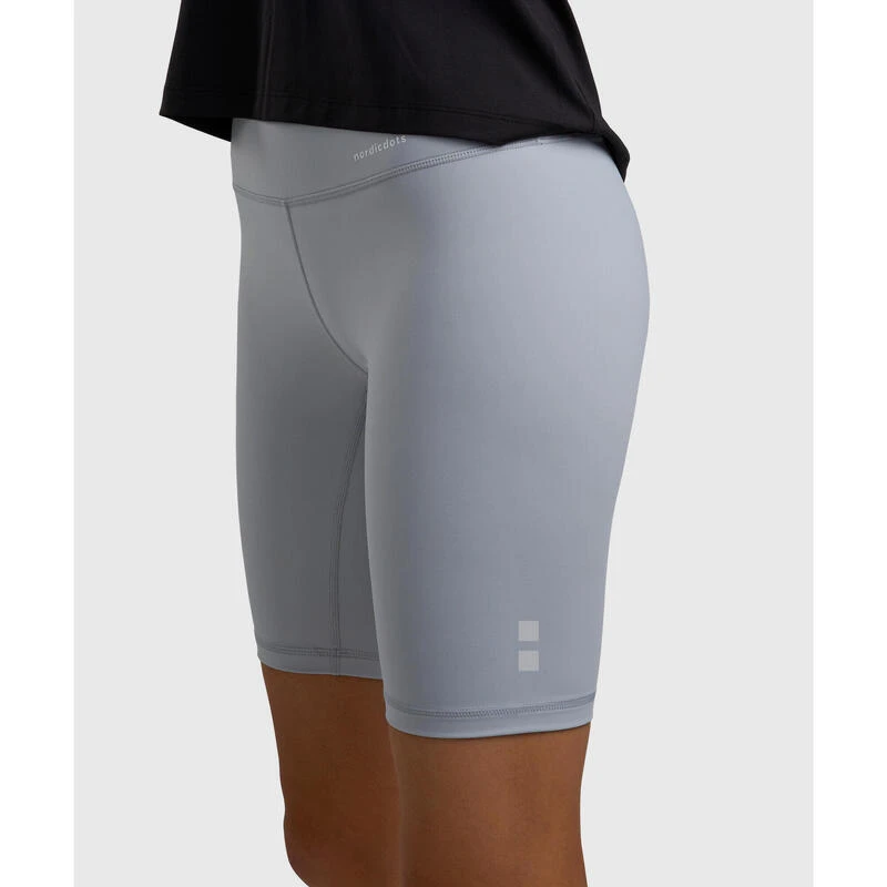 Smart Tennis/Padel Short Legging Met Balzak Dames Lichtgrijs 3 Smart Tennis/Padel Short Legging Met Balzak Dames Lichtgrijs