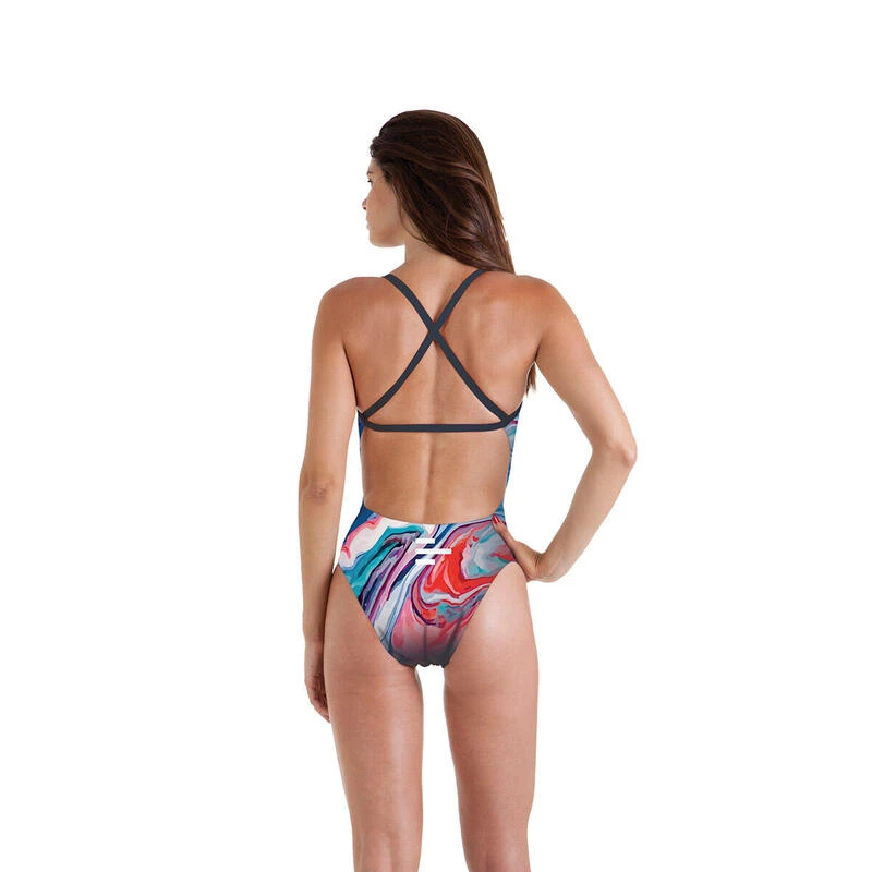 Sportbadpak Vrouwelijk Endurance Paint Veelkleurig 4 Sportbadpak Vrouwelijk Endurance Paint Veelkleurig - Afbeelding 2