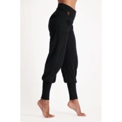 Sukha - Hippe Waist Aladdin Broek Van Biologisch Katoen - Zwart -Regta Winkel sukha hippe waist aladdin broek van biologisch katoen zwart 2