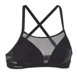 Surfbikinitop Voor Dames ELISE Met Dubbele Platte Rugverstelling ZWART -Regta Winkel surfbikinitop voor dames elise met dubbele platte rugverstelling zwart 2