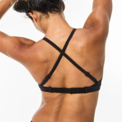Surfbikinitop Voor Dames ELISE Met Dubbele Platte Rugverstelling ZWART -Regta Winkel surfbikinitop voor dames elise met dubbele platte rugverstelling zwart 5