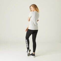 ADIDAS T-SHIRT VOOR FITNESS EN SOFT TRAINING VOOR DAMES GRIJS -Regta Winkel t shirt voor fitness en soft training voor dames grijs 2