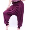 Yoga Flow Broek - Bamboe Prestaties - Elegante Yoga Saroual Plum -Regta Winkel yoga flow broek bamboe prestaties elegante yoga saroual plum