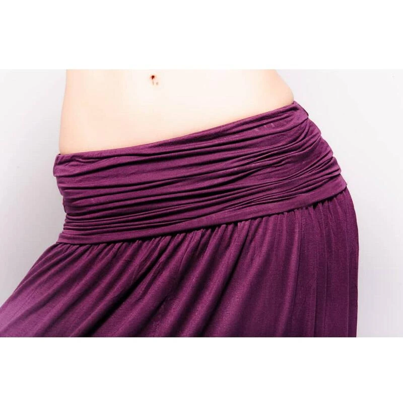 Yoga Flow Broek - Bamboe Prestaties - Elegante Yoga Saroual Plum 7 Yoga Flow Broek - Bamboe Prestaties - Elegante Yoga Saroual Plum - Afbeelding 5